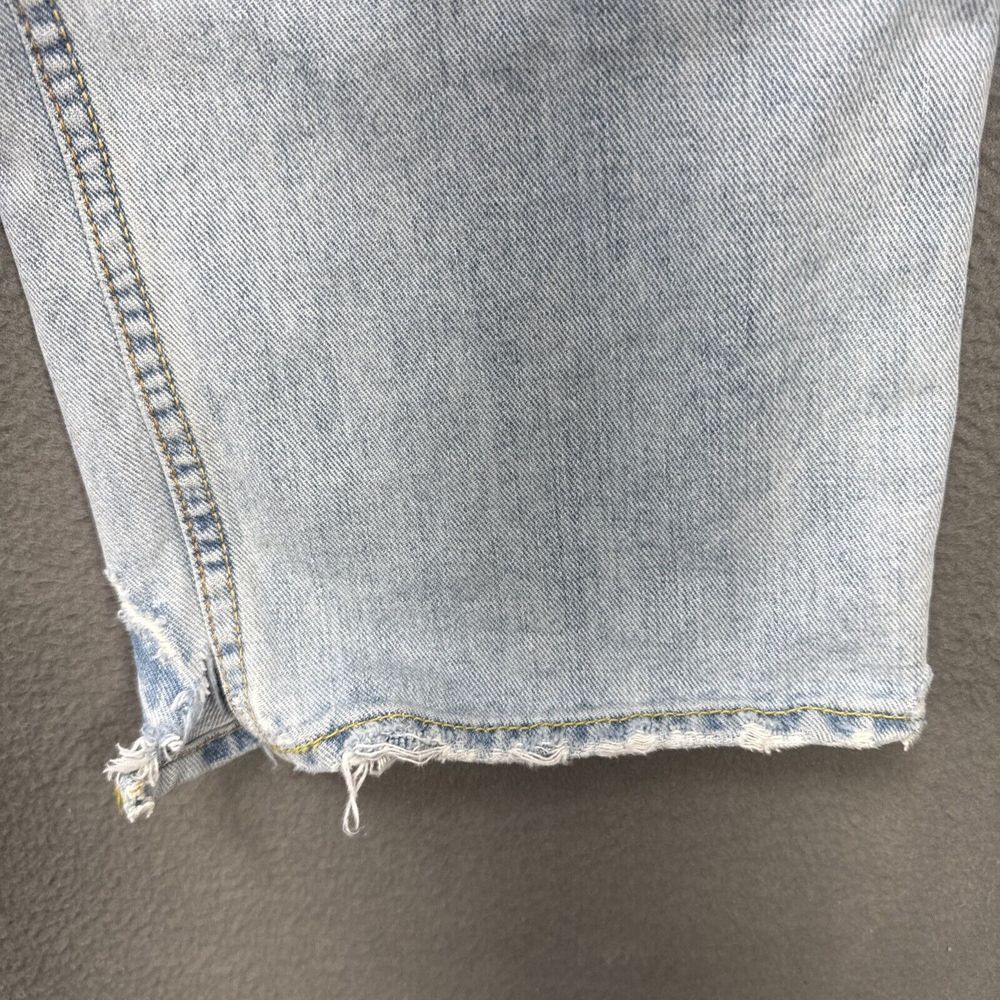 American Eagle‎ Jeans Mens Sz 34x34 (33x32) Low Loose Distressed Thrashed Grunge - Picture 6 of 13